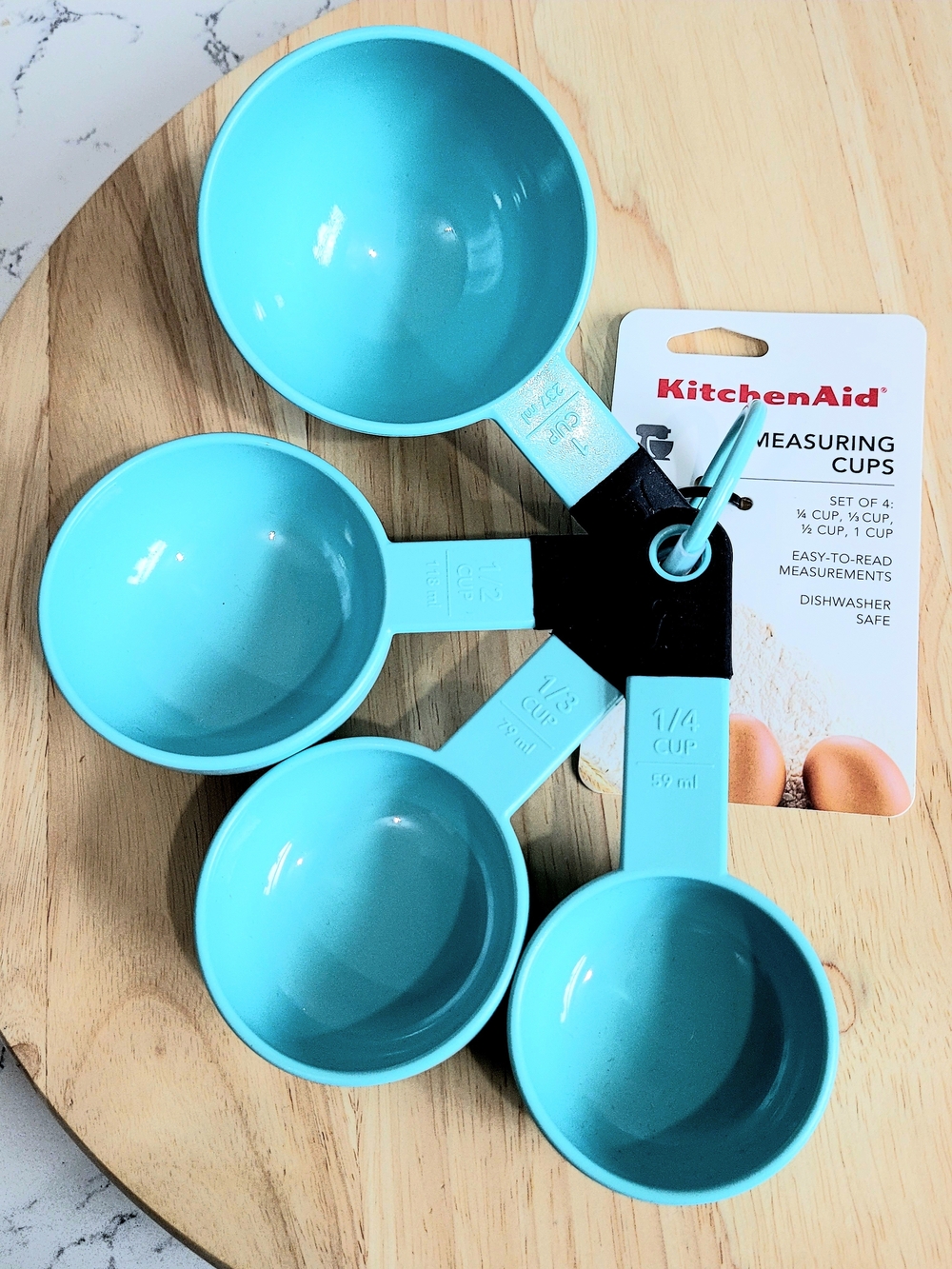 KitchenAid Aqua Sky Blue Measuring Cups Set